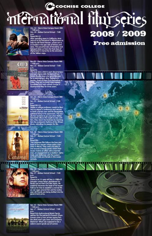 Cochise College - International Film Series Poster